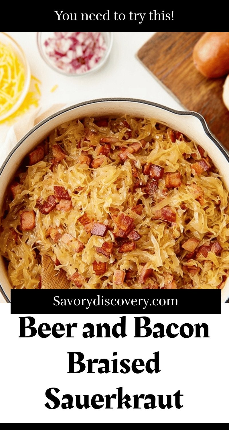 Beer and Bacon Braised Sauerkraut