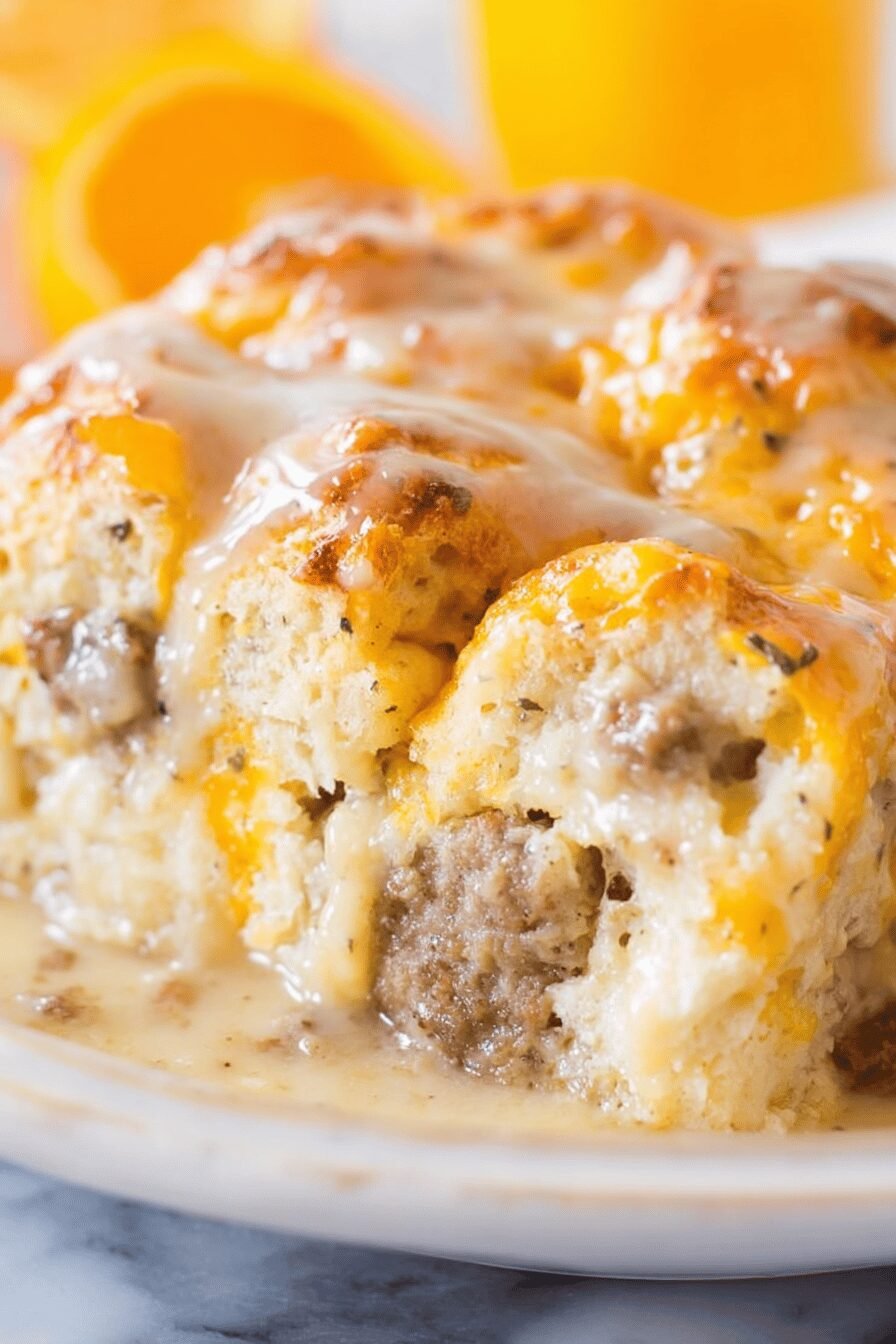 Biscuit and Gravy Breakfast Bake