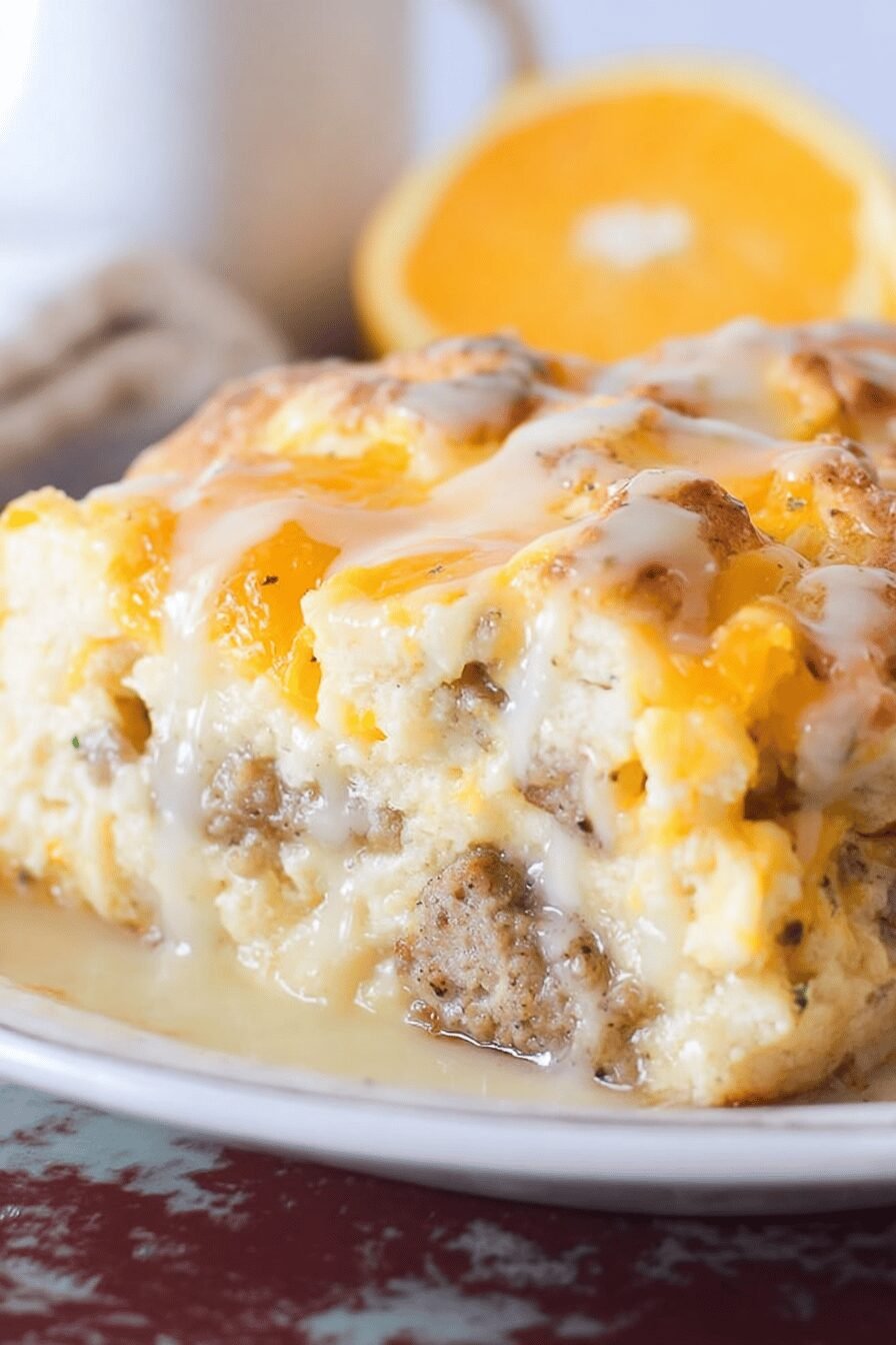 Biscuit and Gravy Breakfast Bake