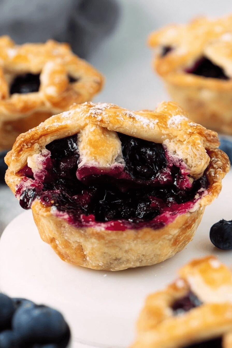Bite-Sized Blueberry Pie Bites