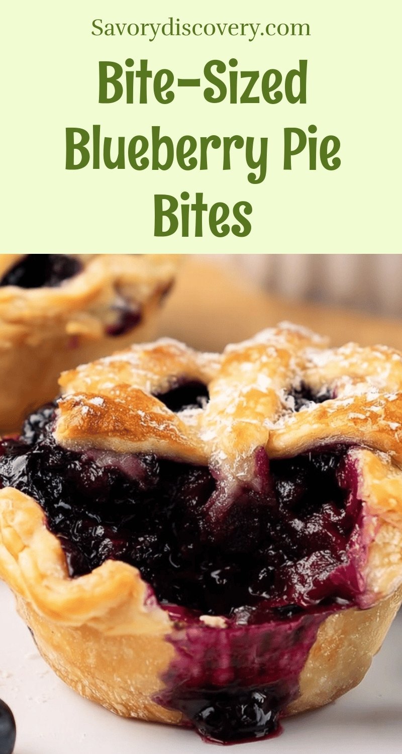 Bite-Sized Blueberry Pie Bites