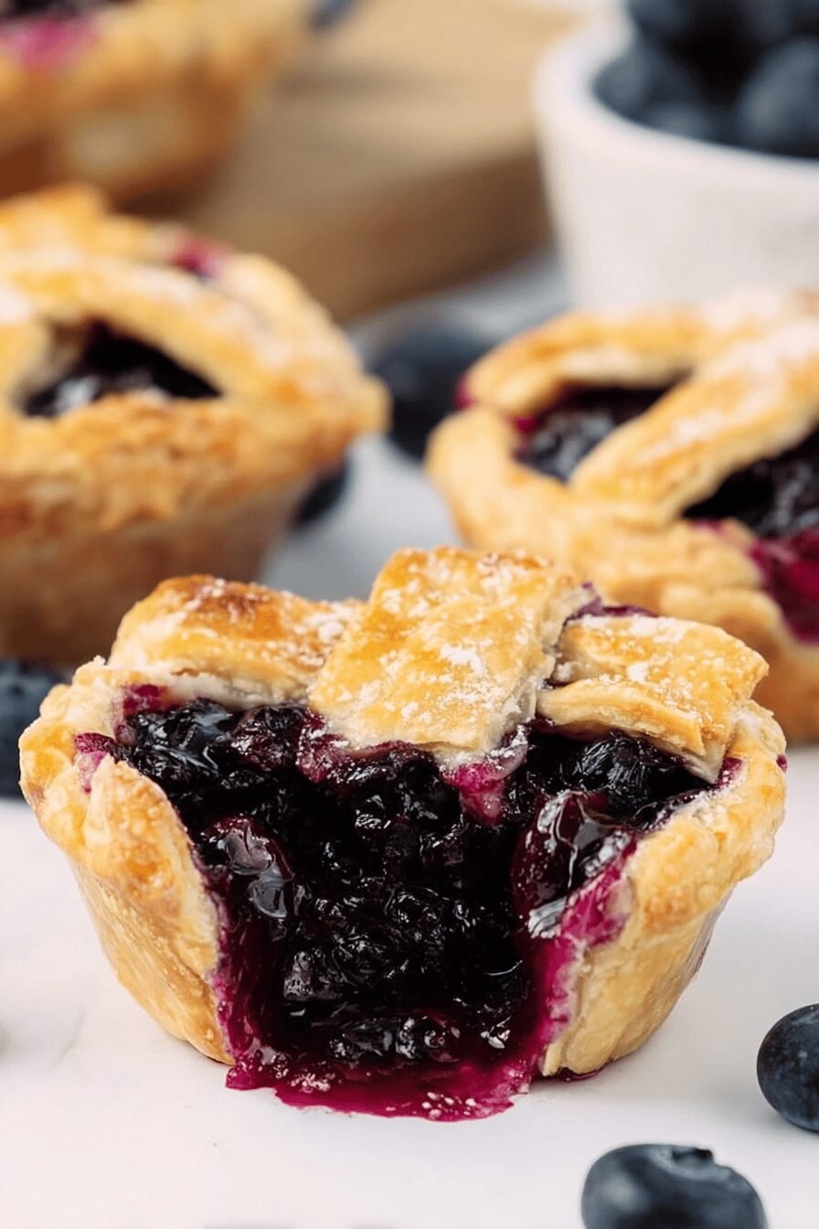 Bite-Sized Blueberry Pie Bites