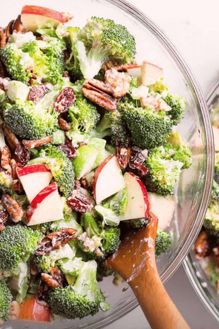 Broccoli Apple Salad with Creamy Homemade Dressing