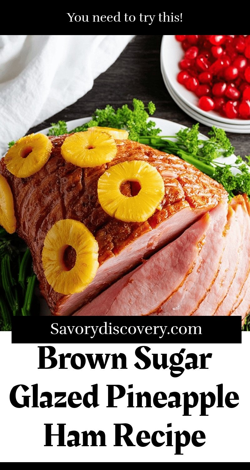 Brown Sugar Glazed Pineapple Ham Recipe
