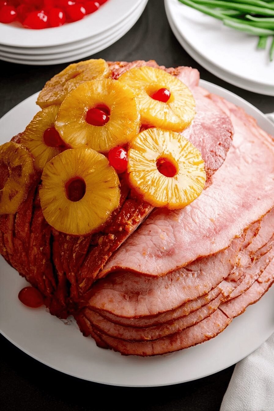Brown Sugar Glazed Pineapple Ham Recipe