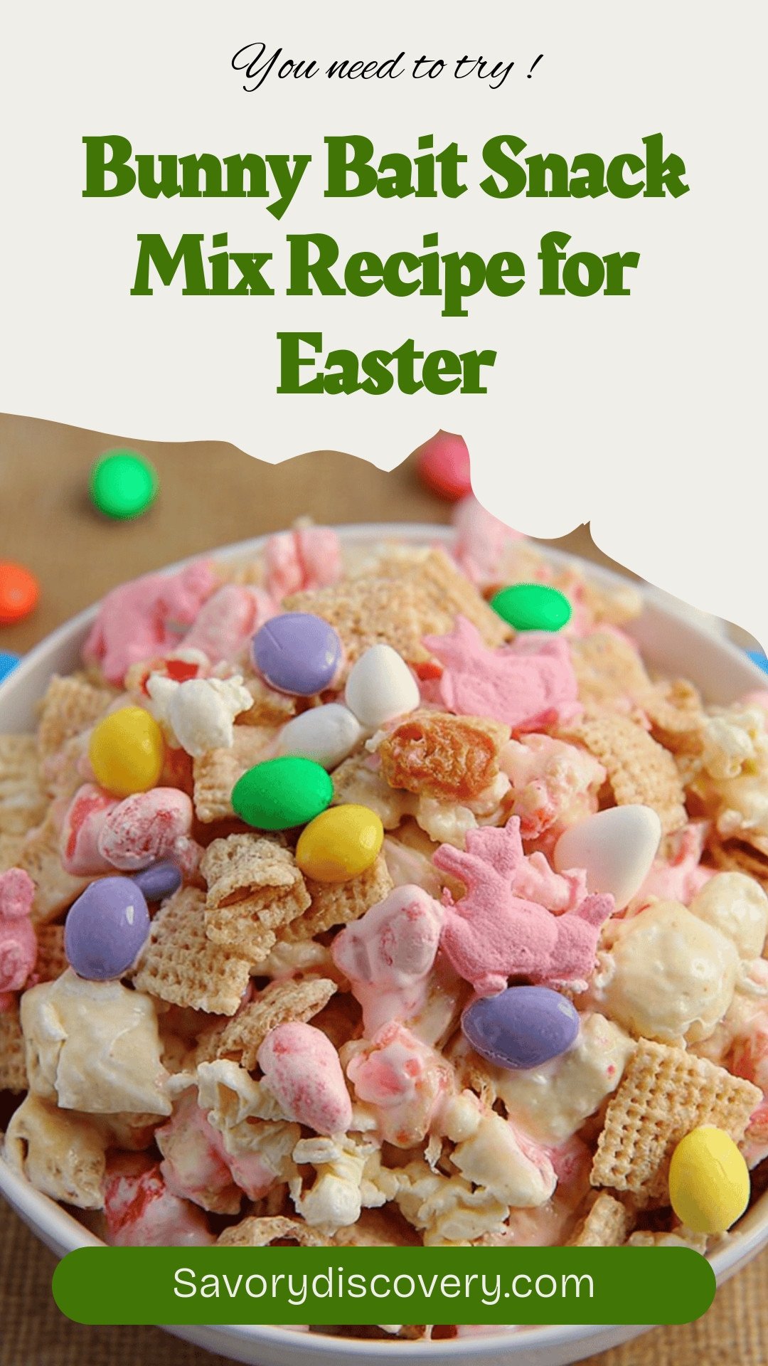 Bunny Bait Snack Mix Recipe for Easter