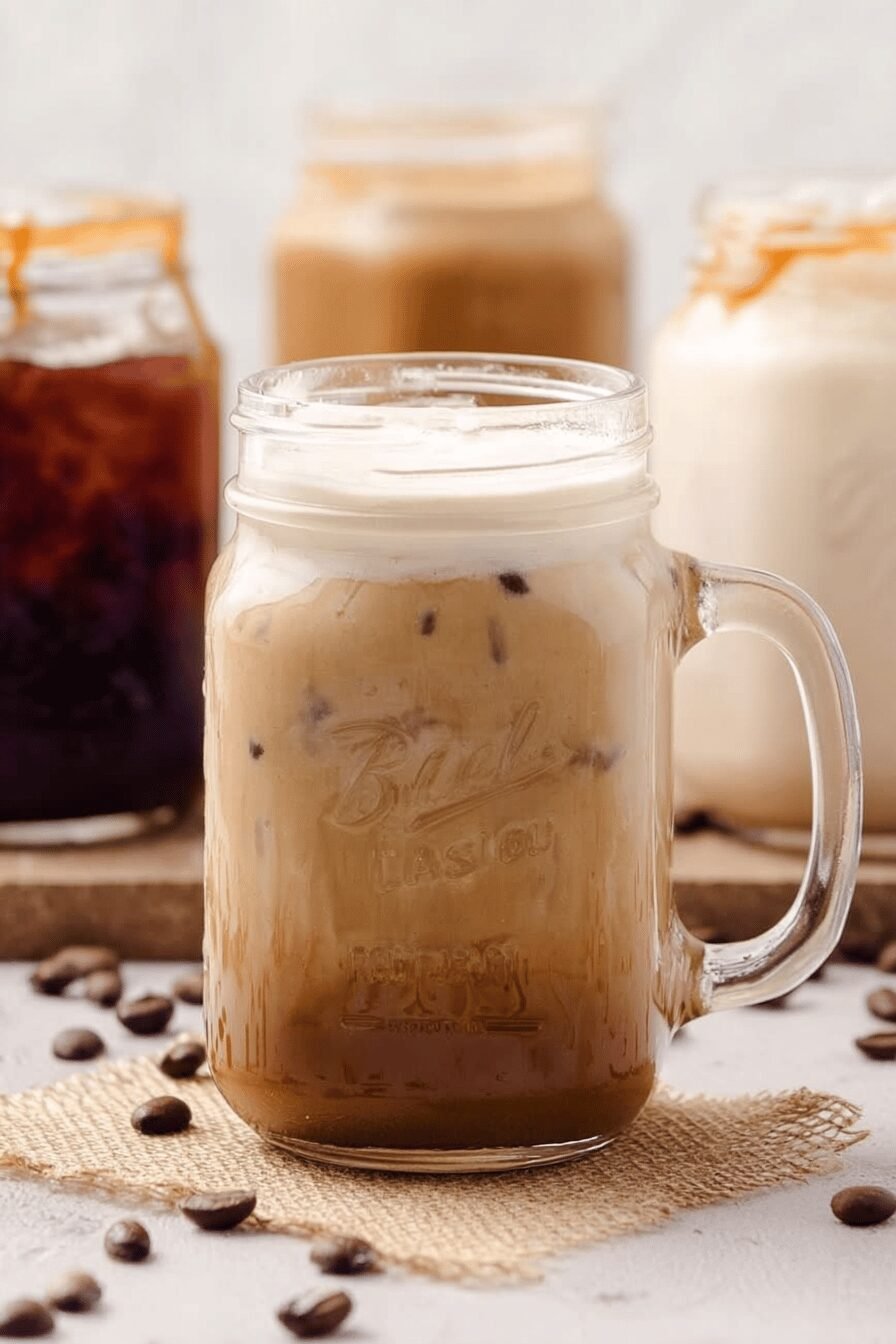 Caramel Swirl Iced Espresso Delight