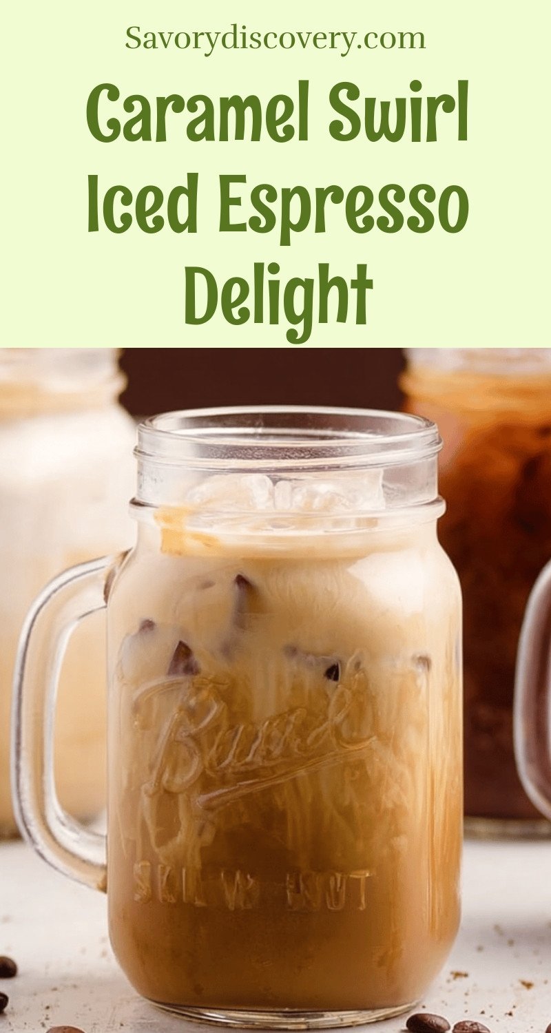 Caramel Swirl Iced Espresso Delight
