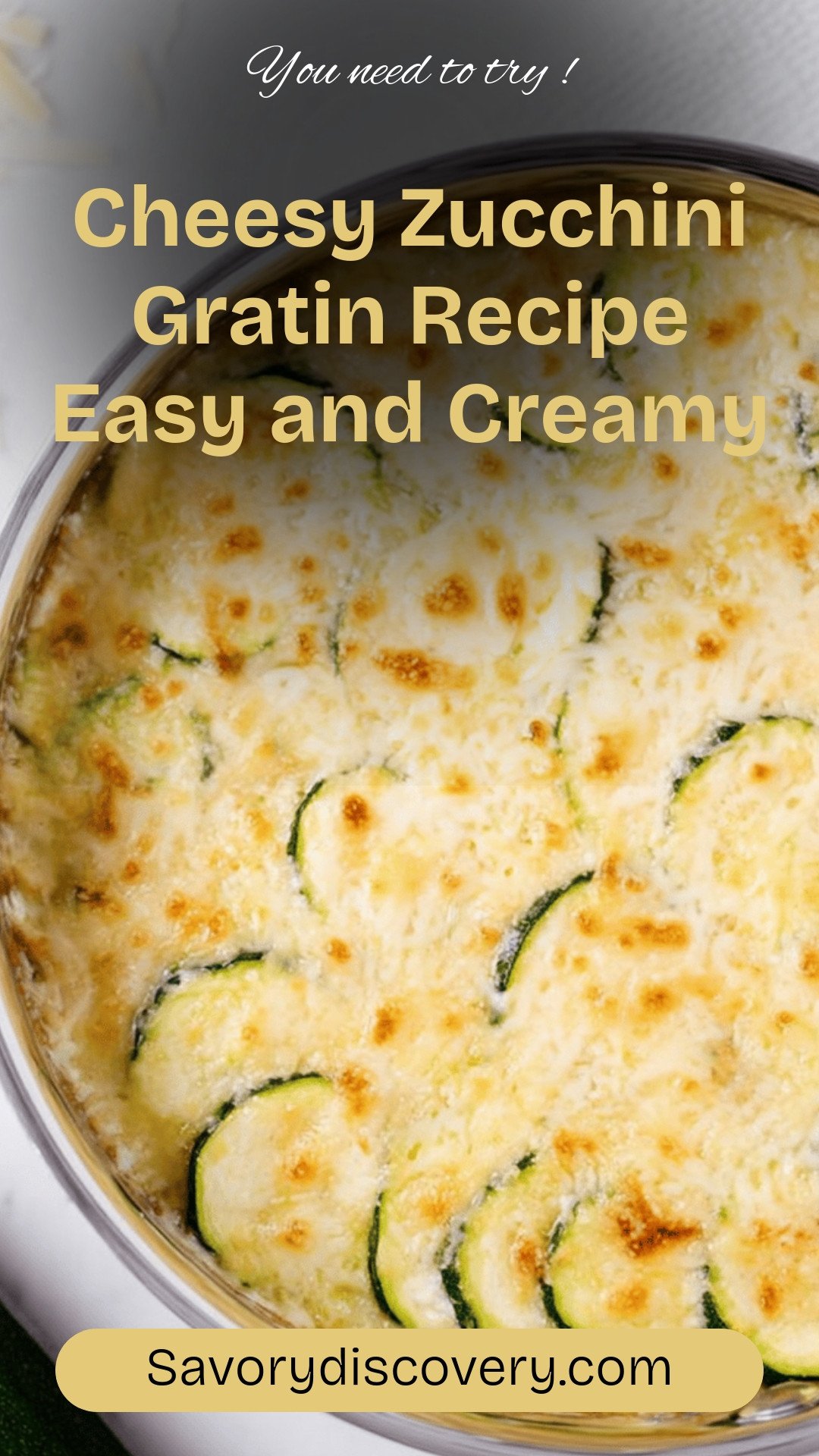 Cheesy Zucchini Gratin Recipe Easy and Creamy
