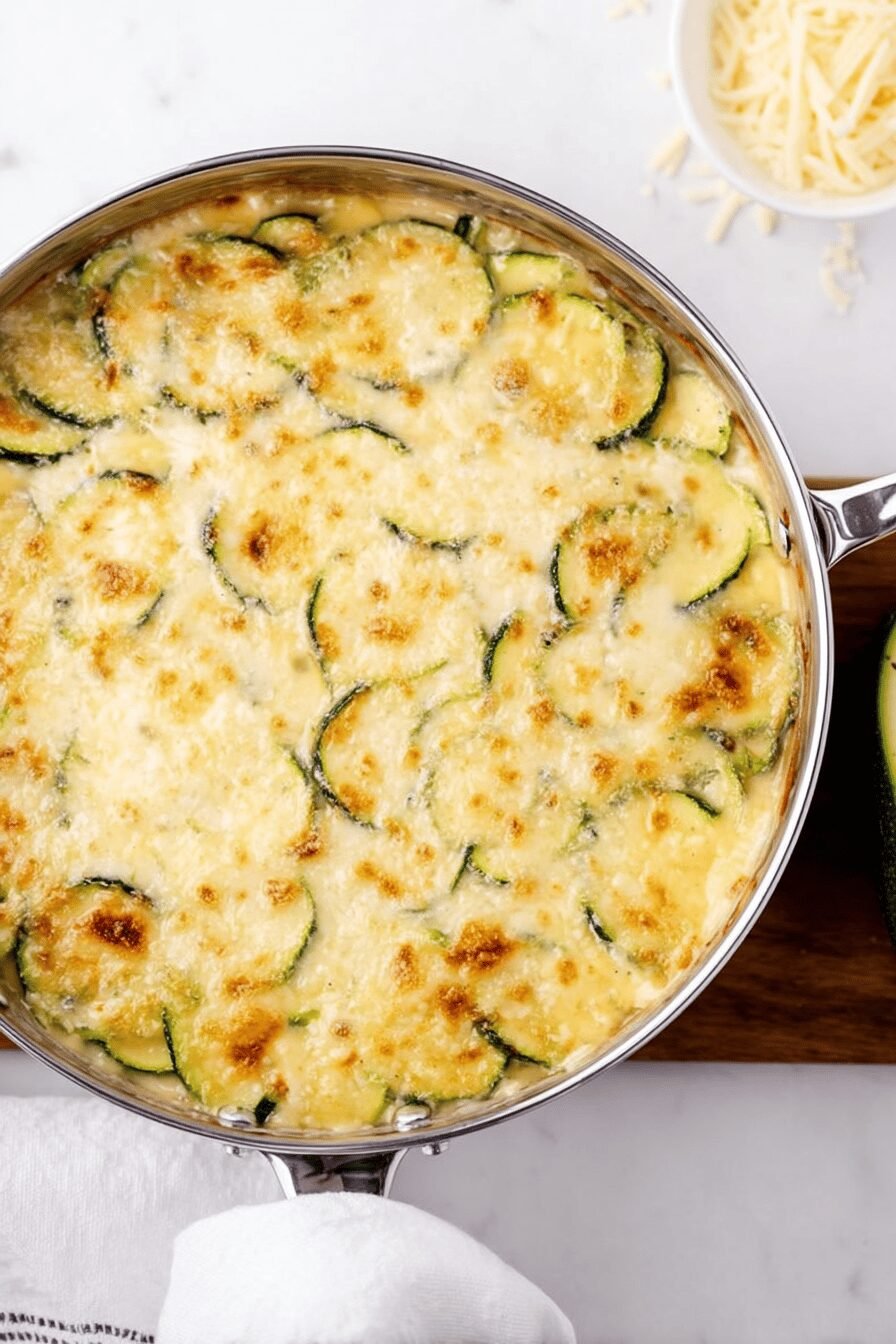 Cheesy Zucchini Gratin Recipe Easy and Creamy