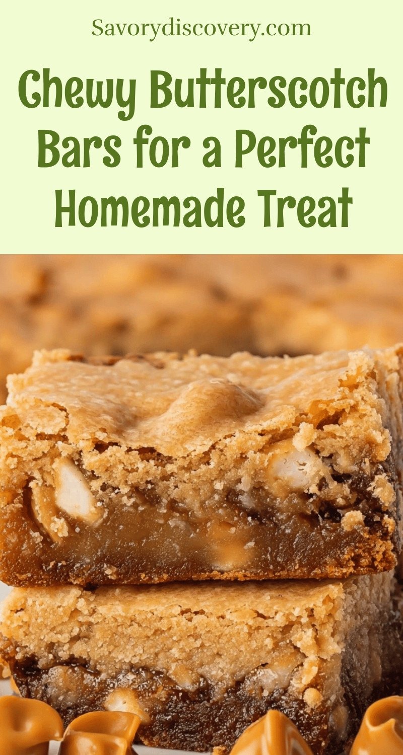 Chewy Butterscotch Bars for a Perfect Homemade Treat
