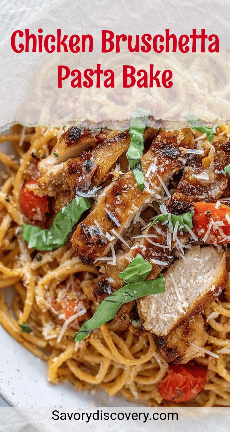 Chicken Bruschetta Pasta Bake