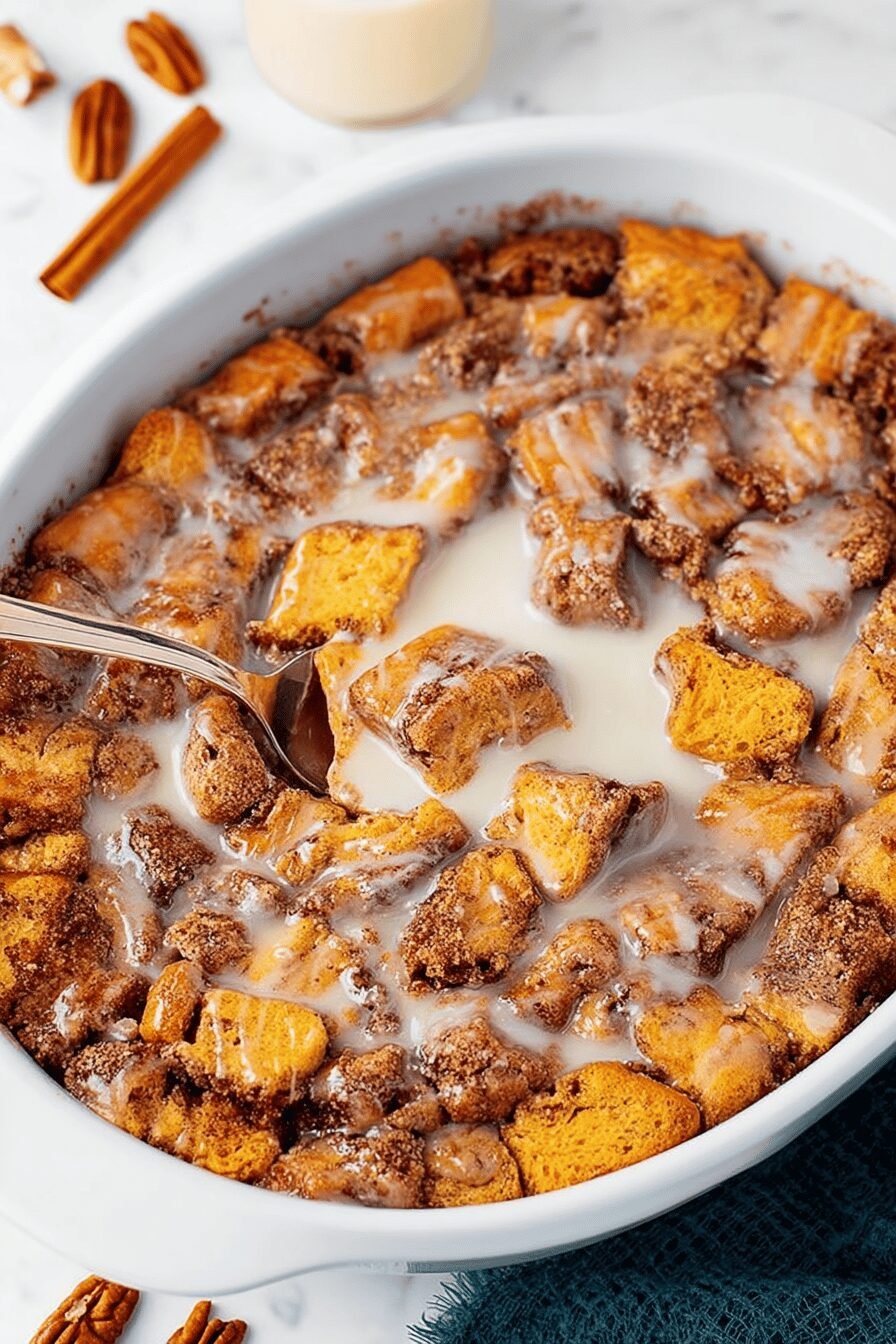 Cinnamon Roll Casserole Breakfast Bake