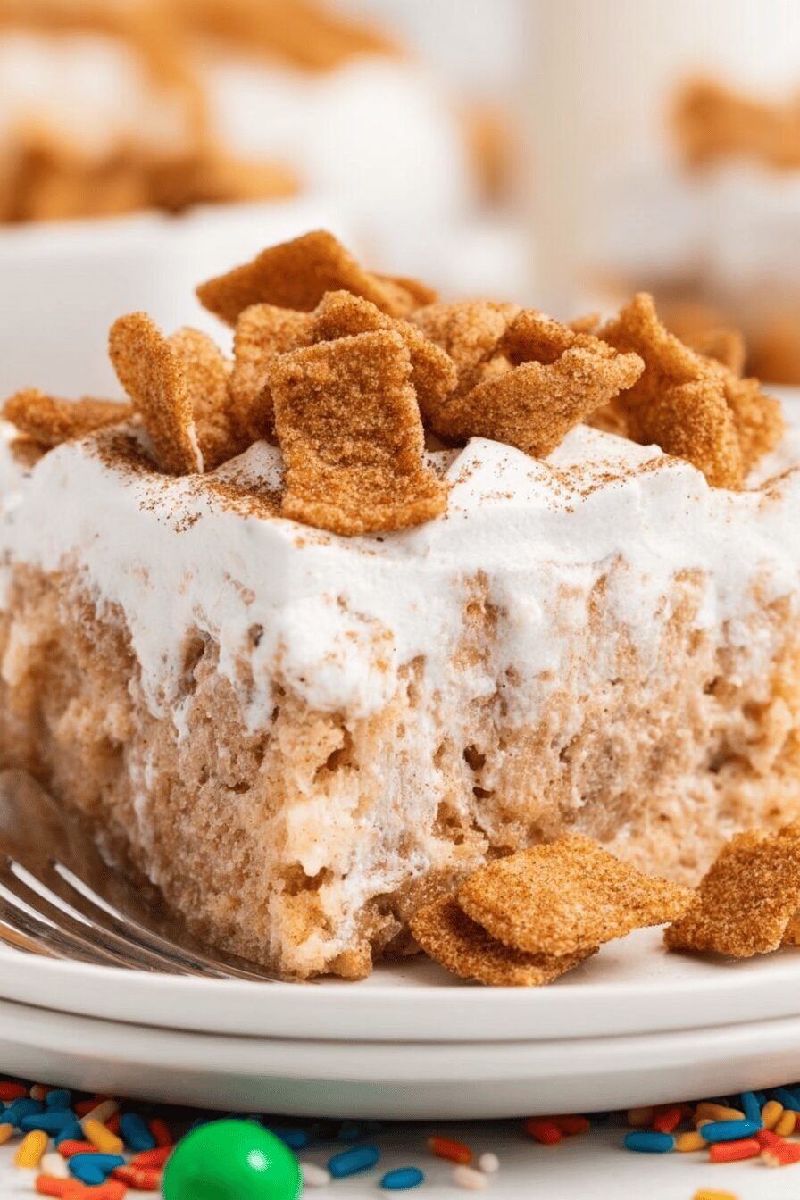 Cinnamon Toast Crunch Poke Cake Recipe