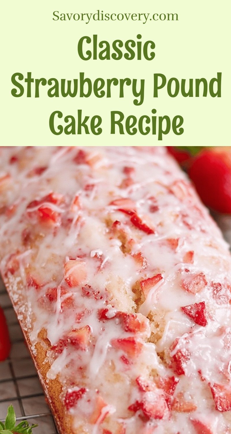 Classic Strawberry Pound Cake Recipe