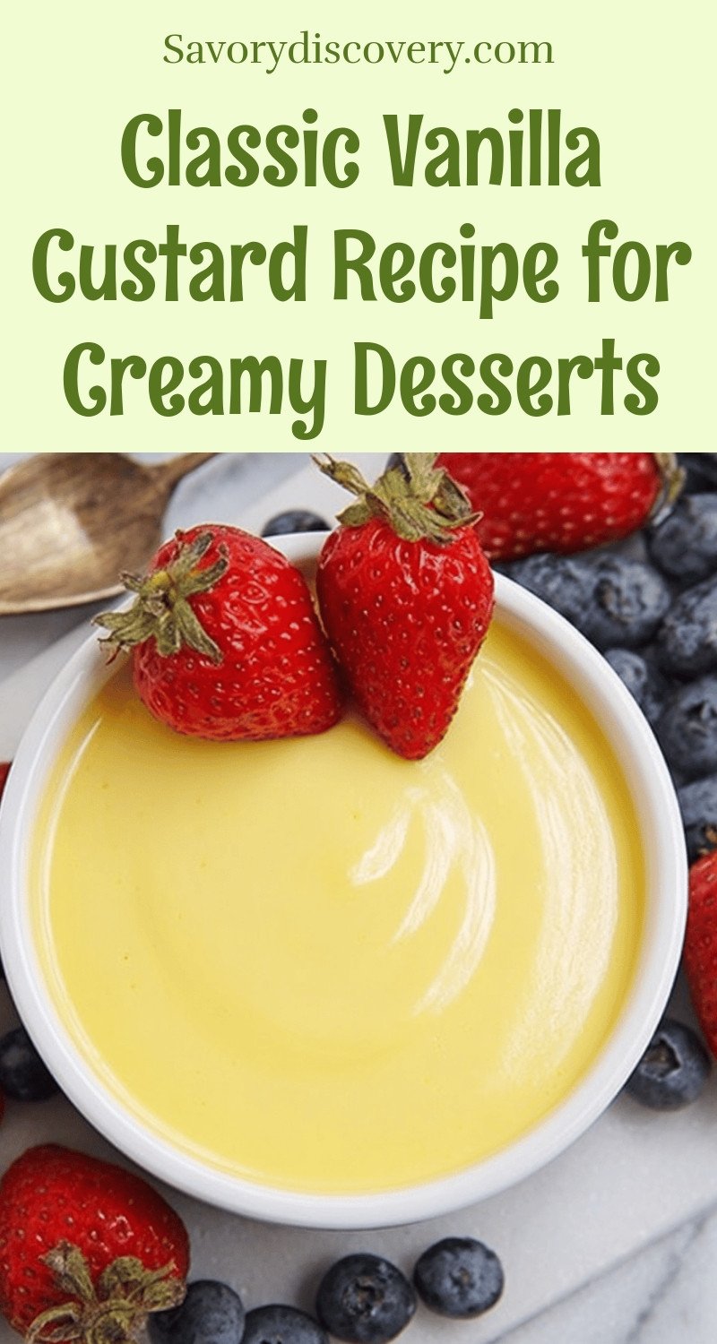 Classic Vanilla Custard Recipe for Creamy Desserts