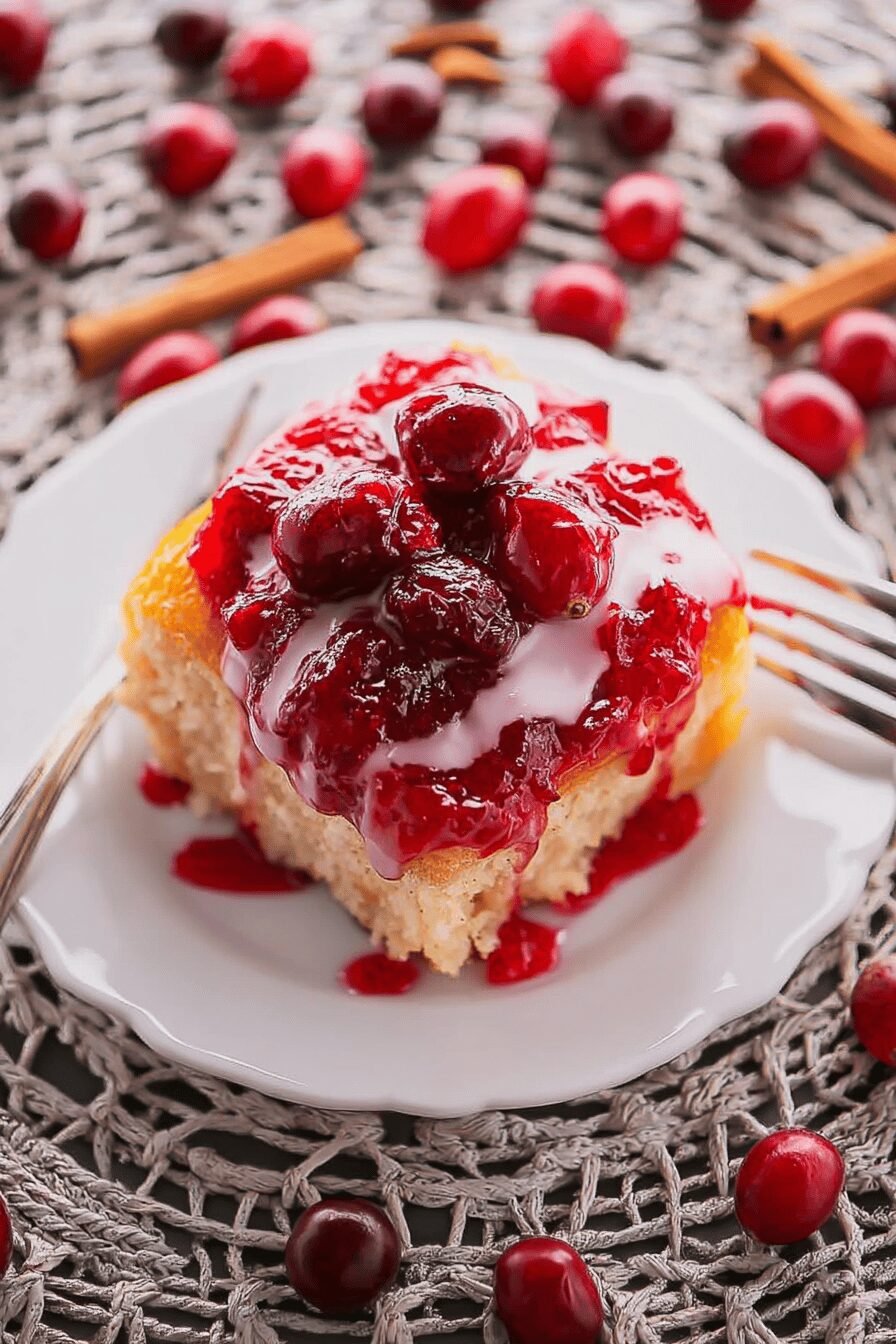 Cranberry Cinnamon Rolls with Orange Glaze