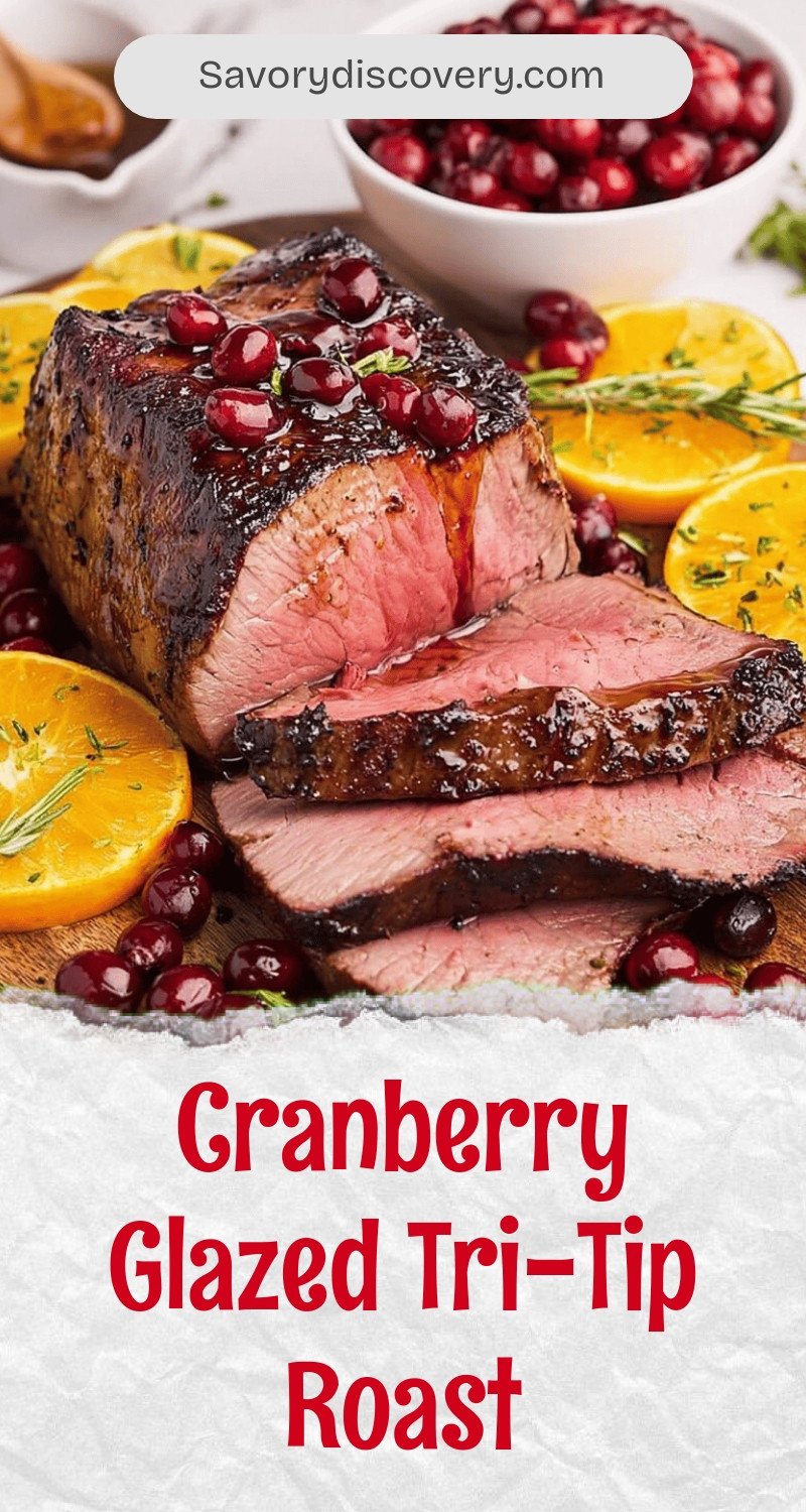 Cranberry Glazed Tri-Tip Roast