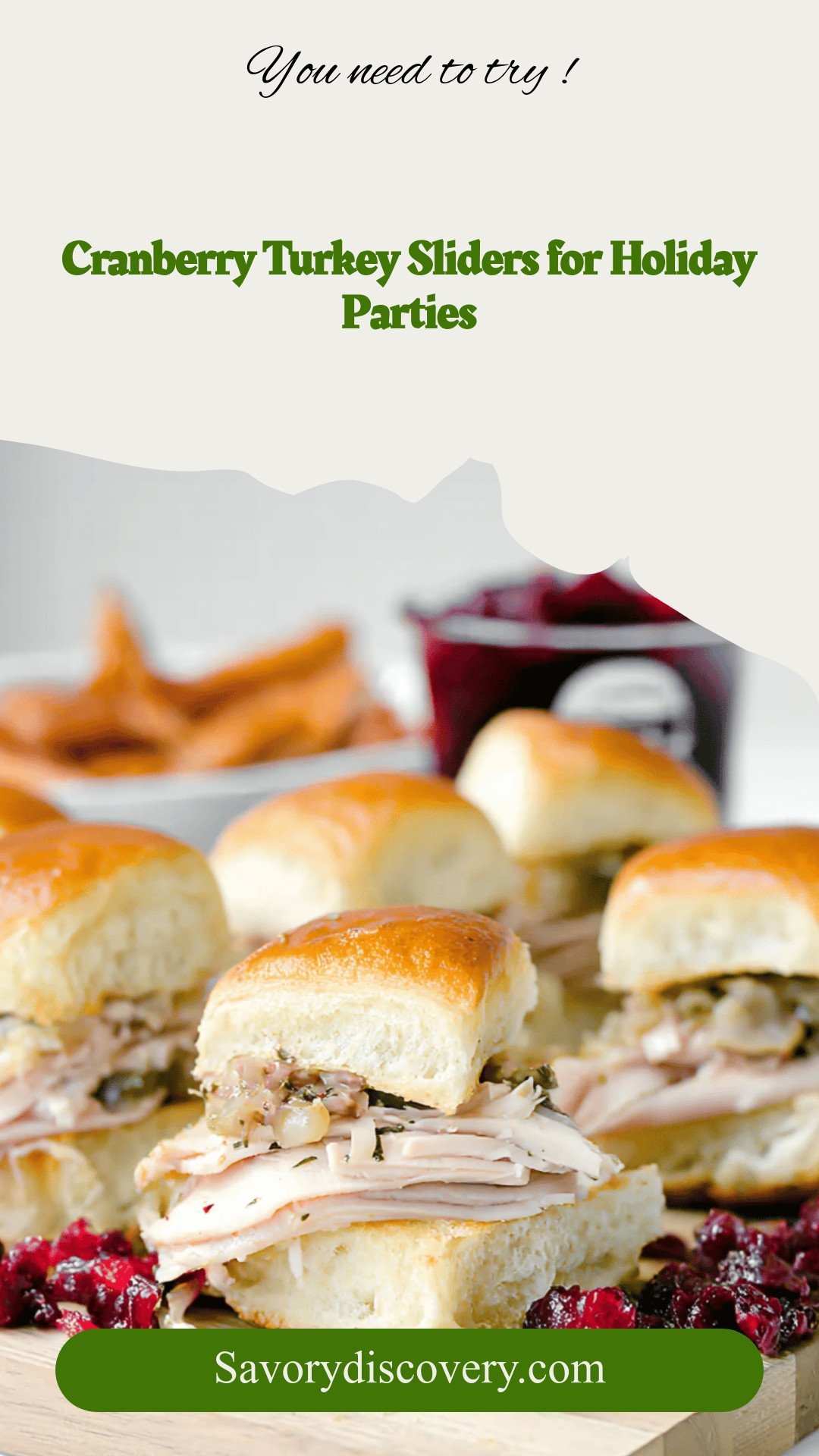 Cranberry Turkey Sliders for Holiday Parties