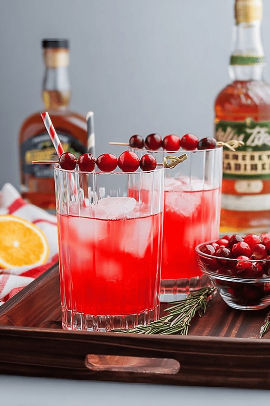 Cranberry Whiskey Sour Cocktail Recipe