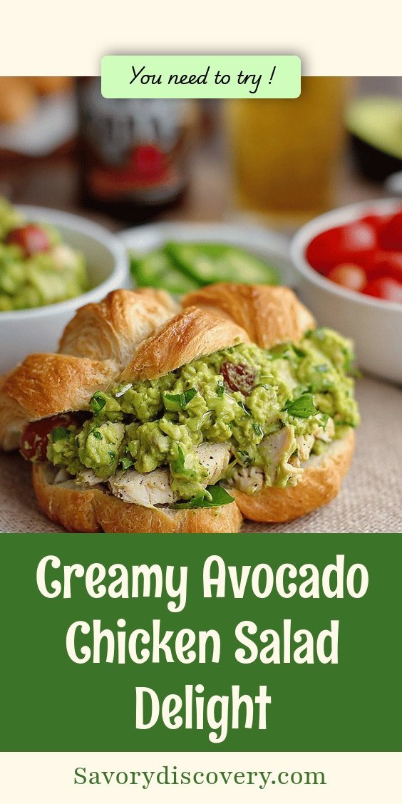 Creamy Avocado Chicken Salad Delight