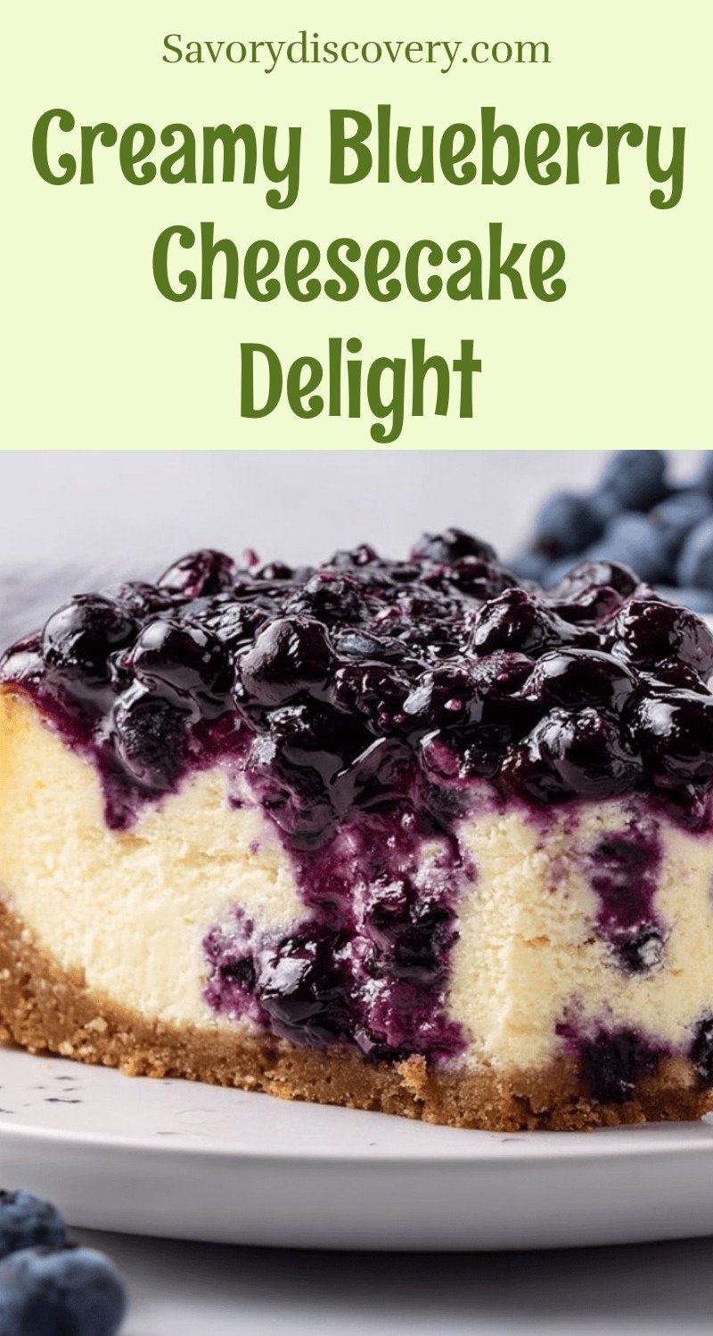 Creamy Blueberry Cheesecake Delight