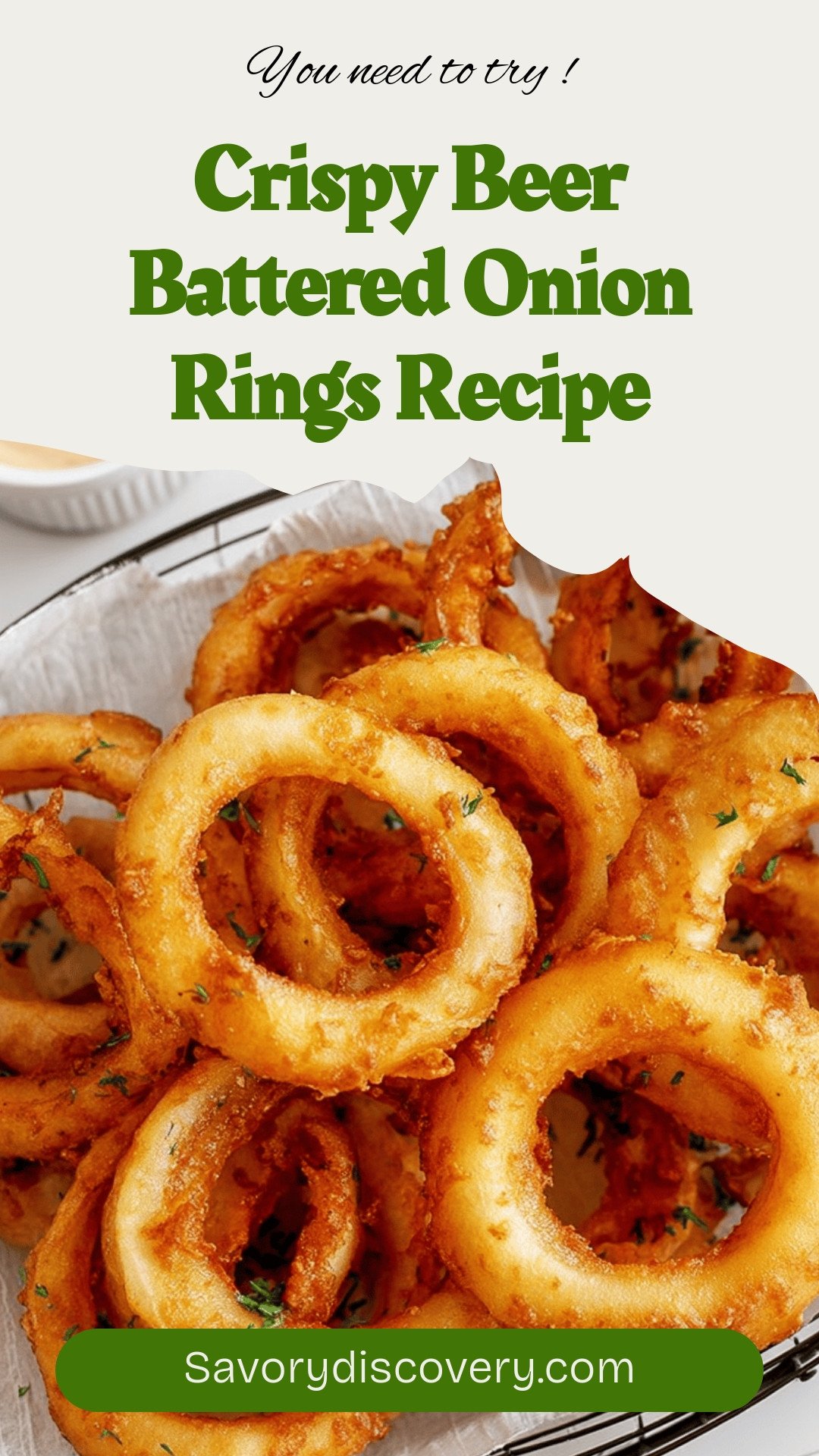 Crispy Beer Battered Onion Rings Recipe
