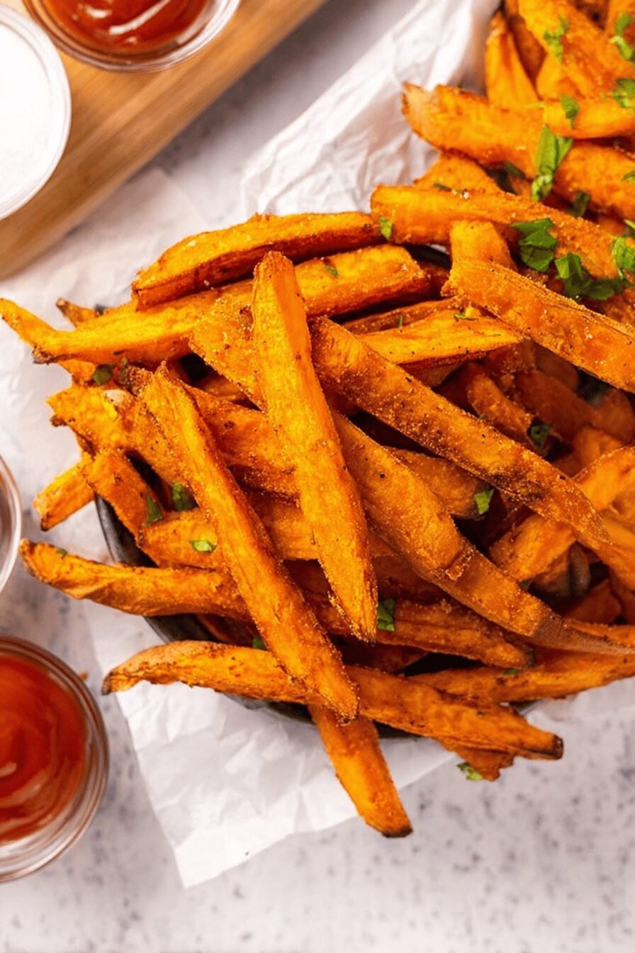 Crispy Homemade Sweet Potato Fries Recipe