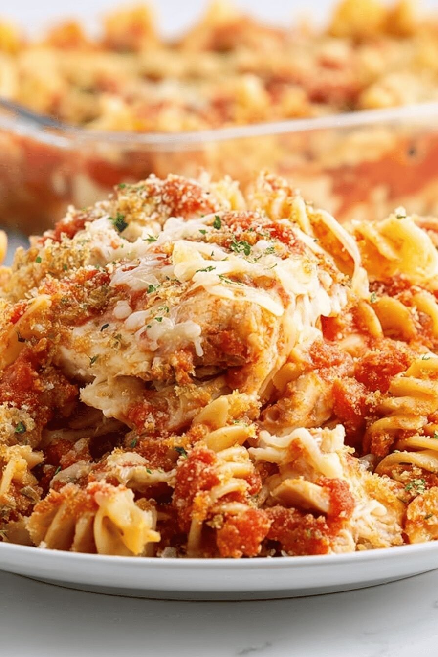 Easy Baked Chicken Parmesan Casserole
