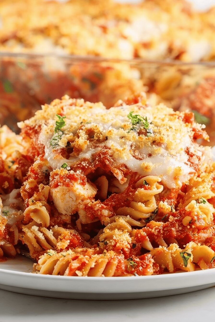 Easy Baked Chicken Parmesan Casserole