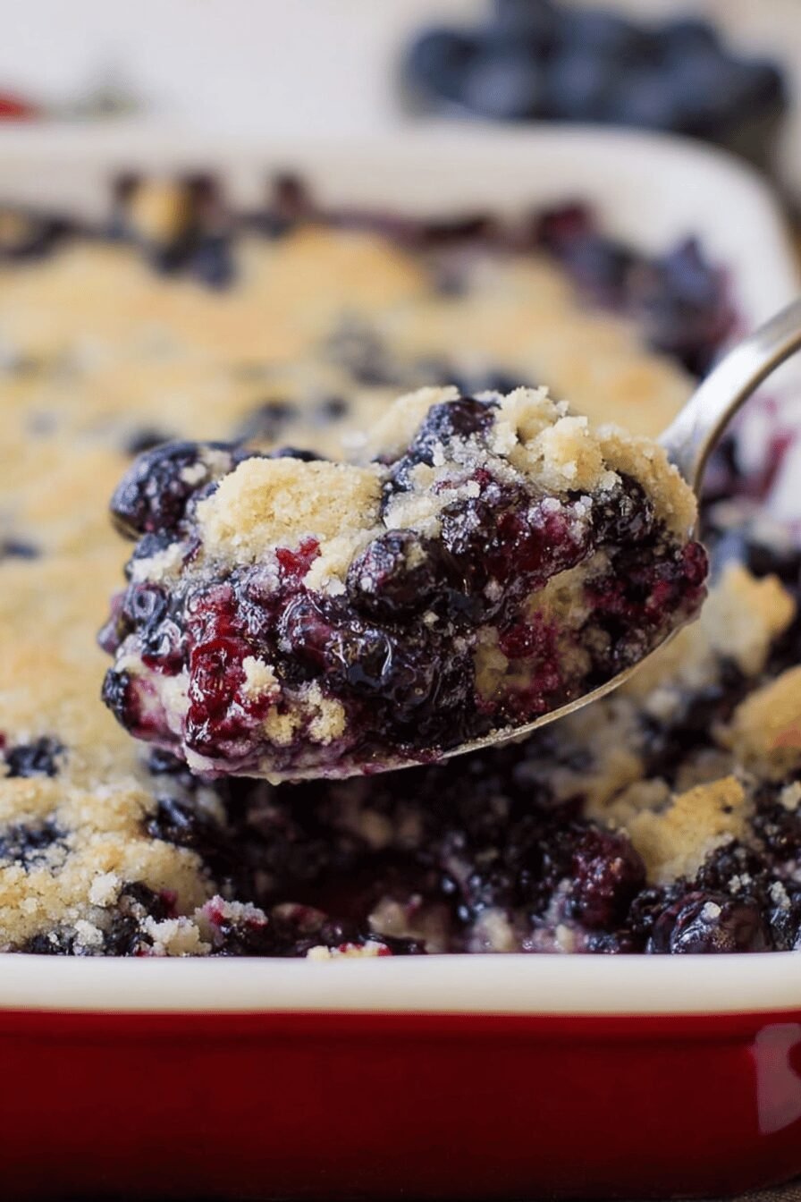 Easy Blueberry Cobbler Recipe with Buttery Topping