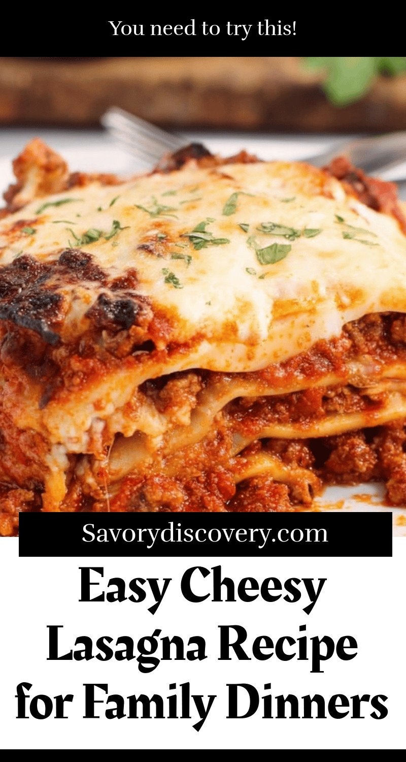 Easy Cheesy Lasagna Recipe for Family Dinners