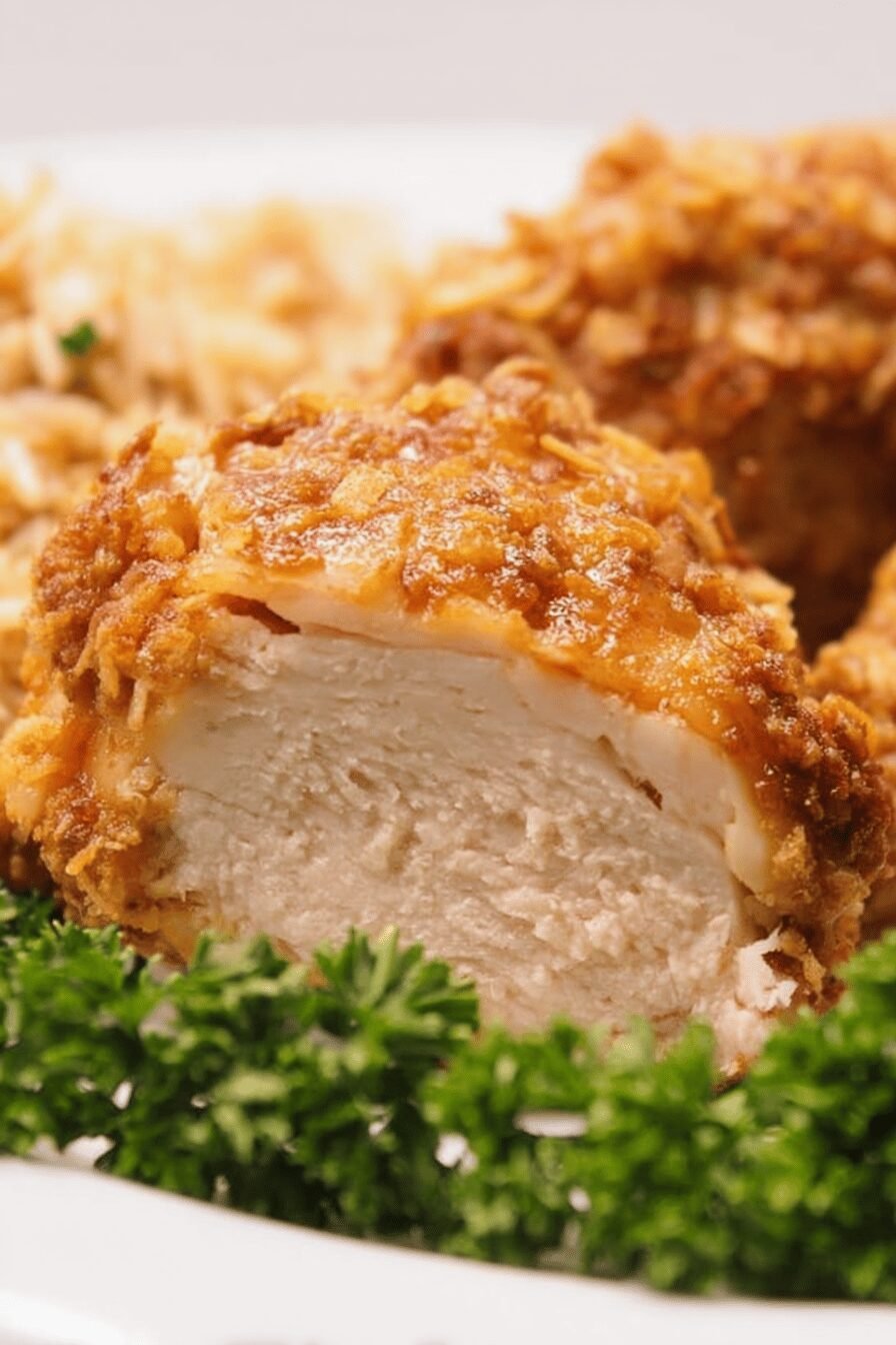 Easy Crispy Ritz Chicken Bakes Recipe