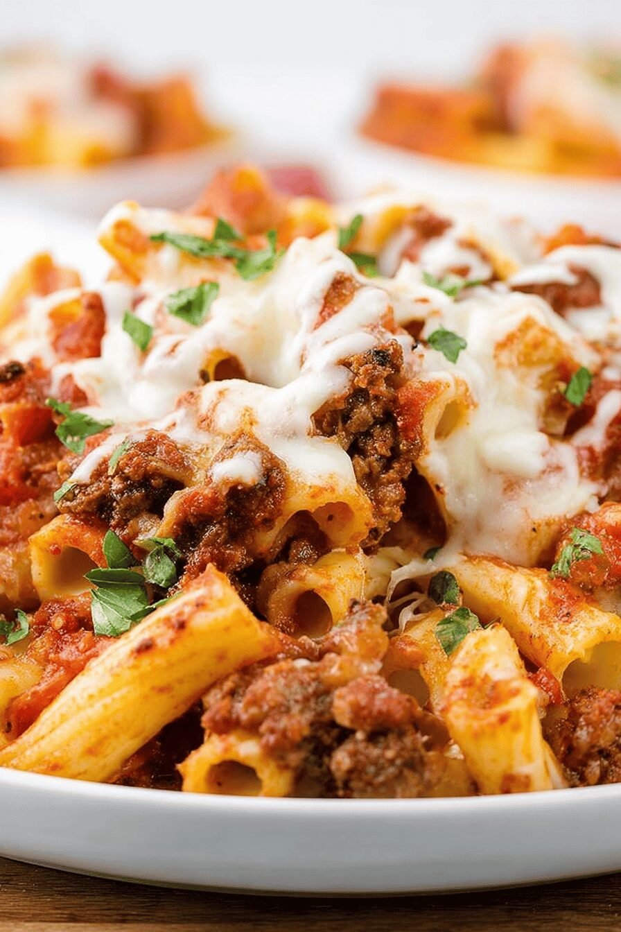 Easy Crockpot Baked Ziti with 15-Minute Prep