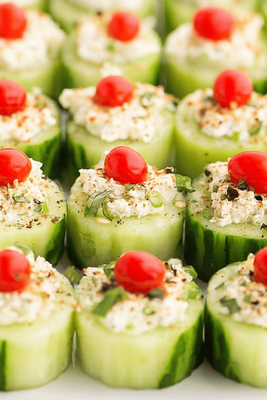 Easy Cucumber Bites: No-Bake Party Appetizer