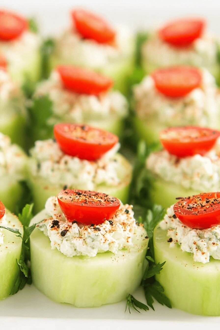 Easy Cucumber Bites: No-Bake Party Appetizer