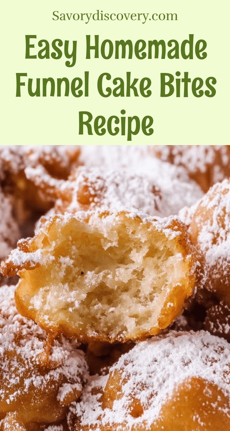 Easy Homemade Funnel Cake Bites Recipe