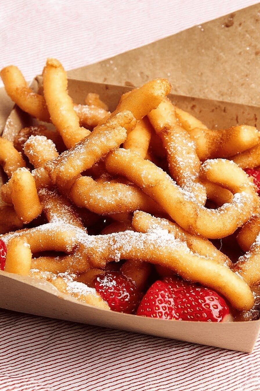 Easy Homemade Funnel Cake Fries Recipe