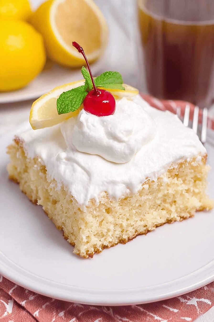 Easy Lemon Sheet Cake Recipe
