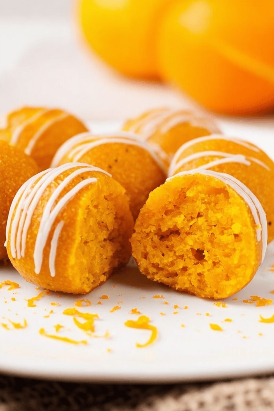 Easy Orange Truffles with Cake Mix Recipe