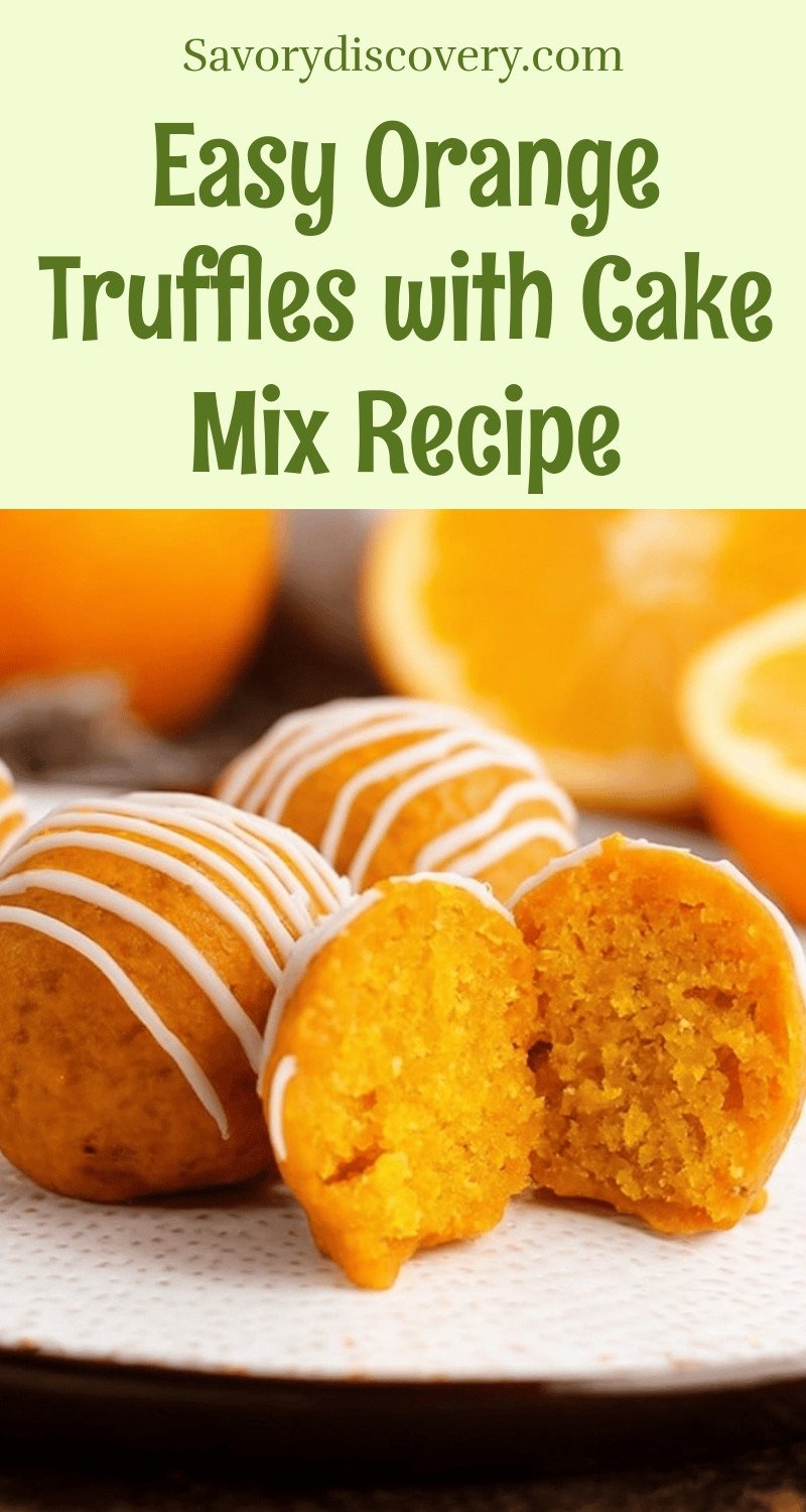 Easy Orange Truffles with Cake Mix Recipe