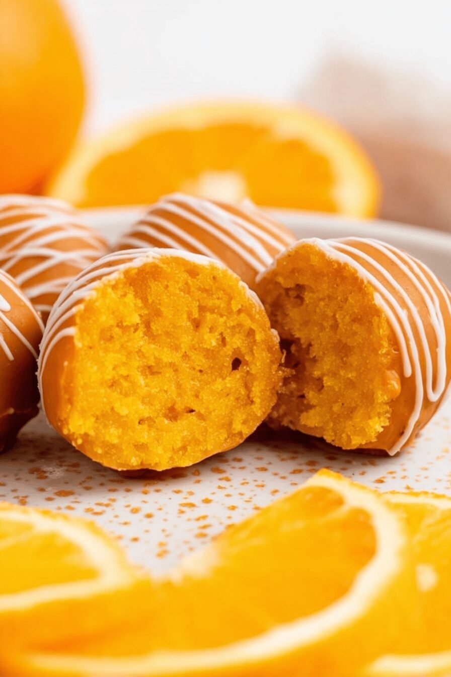 Easy Orange Truffles with Cake Mix Recipe