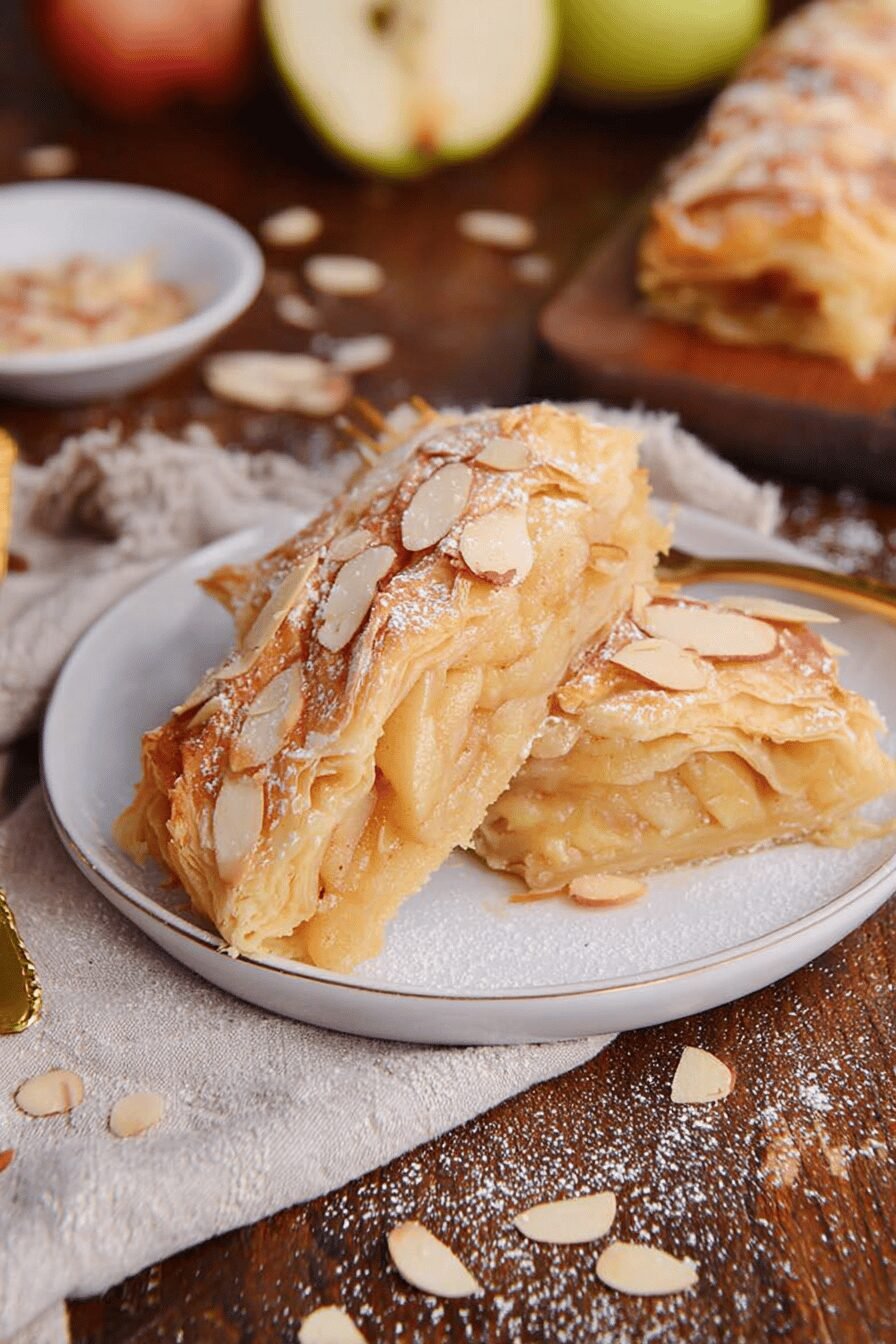 Easy Puff Pastry Apple Strudel Recipe