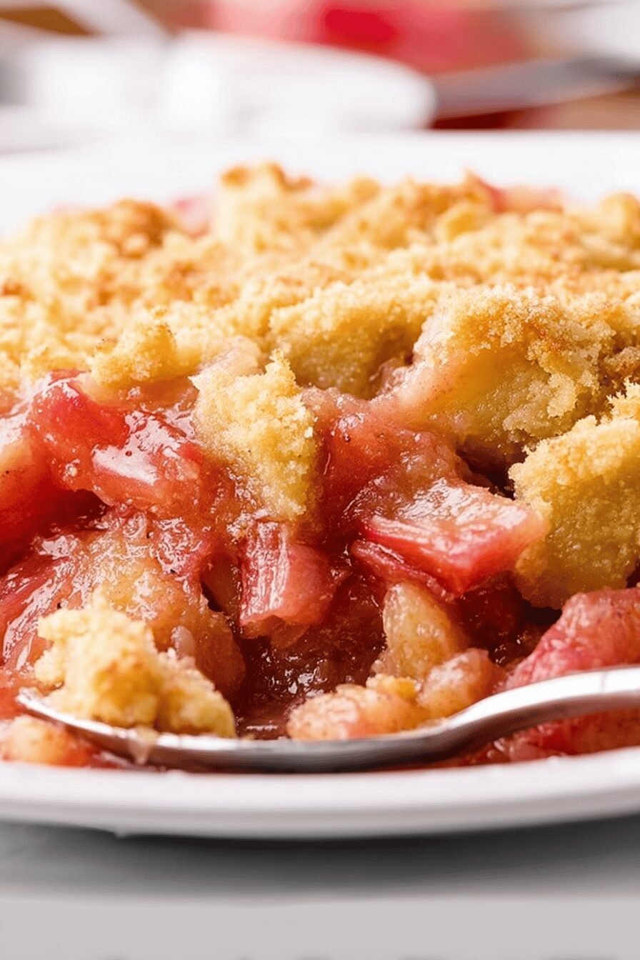 Easy Rhubarb Dump Cake Recipe for Dessert