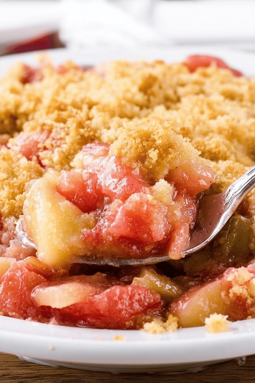 Easy Rhubarb Dump Cake Recipe for Dessert