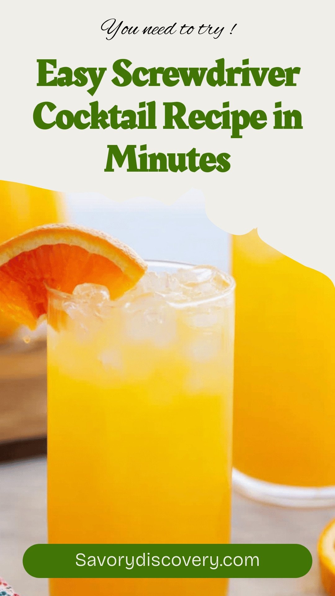Easy Screwdriver Cocktail Recipe in Minutes