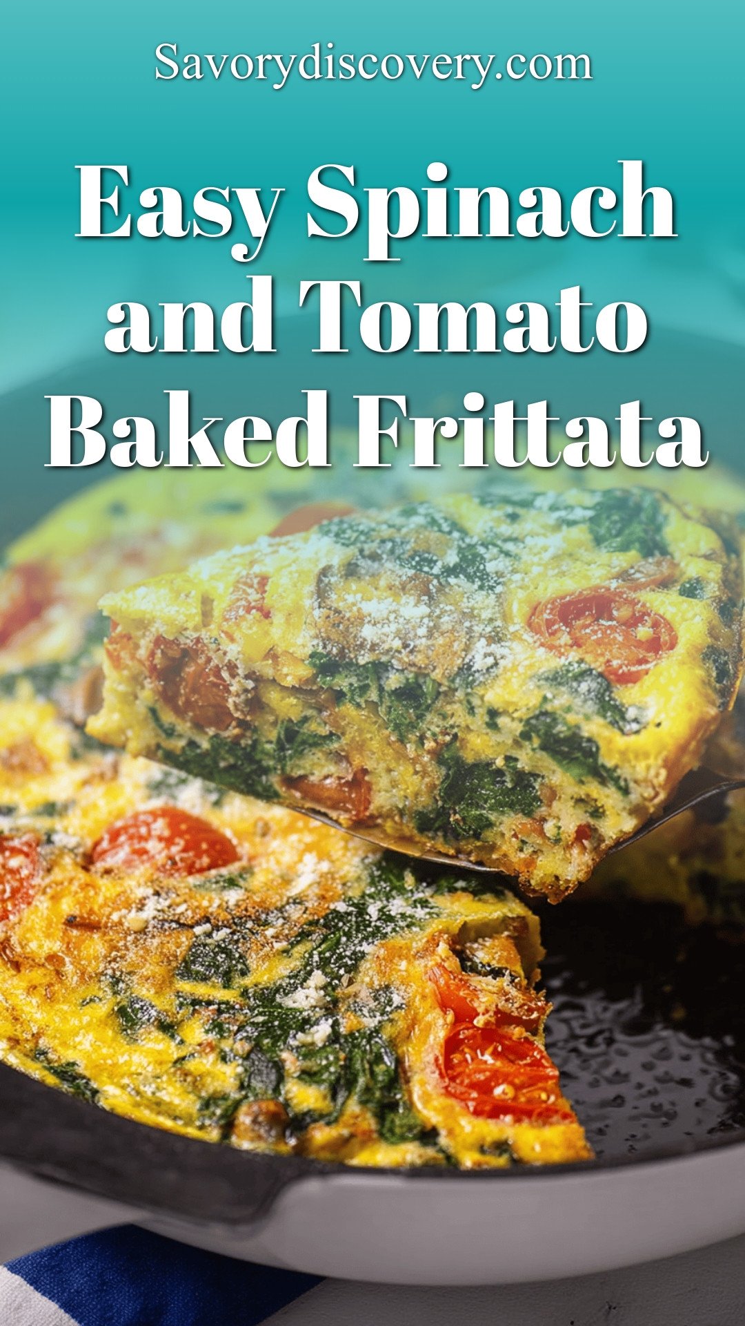 Easy Spinach and Tomato Baked Frittata