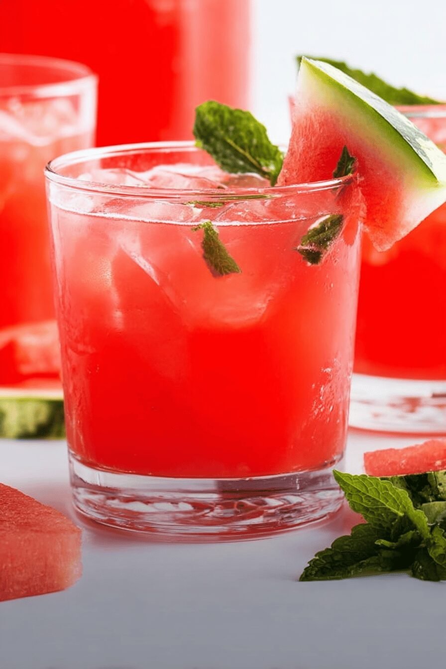 Easy Watermelon Vodka Cocktail with Lime