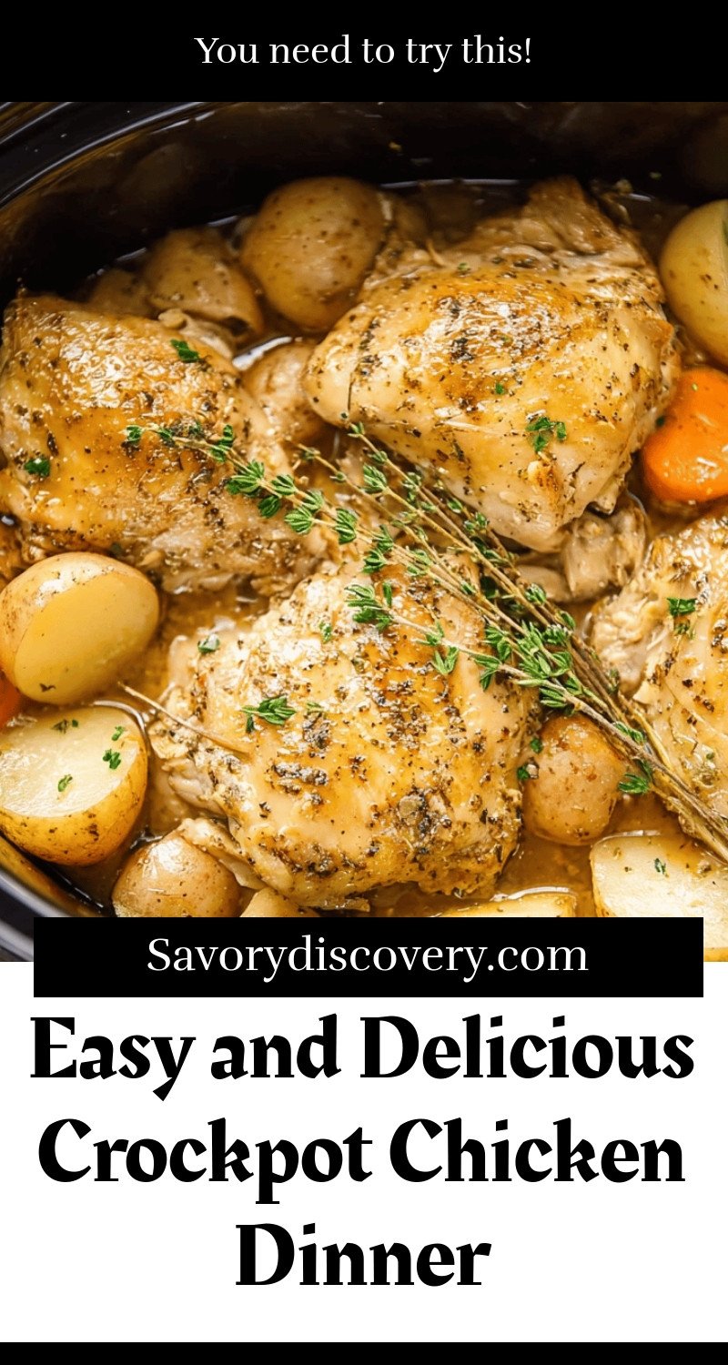 Easy and Delicious Crockpot Chicken Dinner