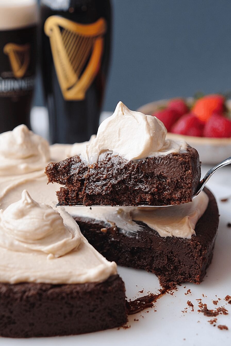 Flourless Guinness Chocolate Cake Baking Recipe